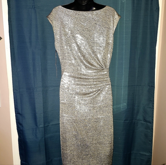 Vince Camuto Metallic Cocktail Dress - Picture 4 of 5